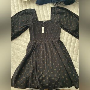 Madewell Lucie Sweetheart Midi Dress in Dot Daisies Sz S New with Tag